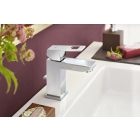 Смеситель для раковины GROHE Eurocube с донным клапаном и ограничением расхода воды, хром (2312700E)