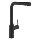 Смеситель для кухни GROHE Essence с вытяжным изливом 2jet, фантомный черный (30504KF0)