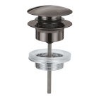 Донный клапан для раковины GROHE, темный графит глянец (65807A00)
