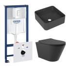 Комплект инсталляции GROHE Rapid SL 38772SH0 с унитазом Aqueduto CONE CON0140 и раковиной Aqueduto ESPIRAL ESP0340 (NW0392)