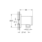 Подключение для душевого шланга GROHE Tempesta, хром (28671001)