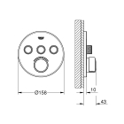 Готовый комплект для душа GROHE Grohtherm SmartControl (NSB0136)