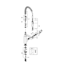 Смеситель для кухни GROHE Eurocube, суперсталь (31395DC0)