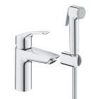 Смеситель для раковины GROHE Eurosmart с гигиеническим душем, S-size, хром (23124003)