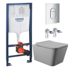 Комплект инсталляции GROHE Rapid SL NW0145/S с унитазом Aqueduto MACIO MAC0130 и раковиной Aqueduto ESPIRAL D400 ESP0130 (NW0405)