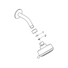 Верхний душ GROHE New Tempesta Cosmopolitan 100, 9,5 л/мин, 4 режима, хром (27869001)