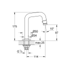 Кран для раковины GROHE Universal, без функции смешивания, хром (20202000)