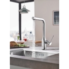 Смеситель для кухни GROHE Essence с вытяжным изливом 2jet, хром (30504000)