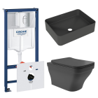 Комплект инсталляции GROHE Rapid SL NW0145/S с унитазом Aqueduto ESTETA EST0140 и раковиной Aqueduto ESPIRAL ESP0440 (NW0493)