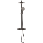Душевая система GROHE Rainshower SmartActive 310 Cube с термостатом для душа, темный графит глянцевый (26837A00)