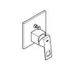 Внешняя часть смесителя для ванны GROHE Eurocube с переключателем на 2 положения, хром (24062000)