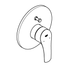 Внешняя часть смесителя для ванны GROHE Eurosmart, хром (19450003)