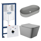 Комплект инсталляции GROHE Rapid SL NW0145/S с унитазом Aqueduto MACIO MAC0130 и раковиной Aqueduto ESPIRAL ESP0230 (NW0445)