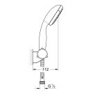 Душевой набор GROHE Tempesta 100, 2 режима, 1750 мм, 5,6 л/мин, хром (2760110E)