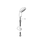 Душевой набор GROHE Tempesta 110, 3 режима, 1750 мм, 9,5 л/мин, хром (27849001)