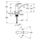 Смеситель для кухни GROHE Eurosmart, суперсталь (33281DC3)