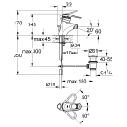 Смеситель для биде GROHE Europlus, хром (33241000)