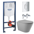Комплект инсталляции GROHE Rapid SL NW0145/S с унитазом Aqueduto CONE CON0130 и раковиной Aqueduto ESPIRAL D400 ESP0130 (NW0409)
