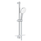 Душевой гарнитур GROHE Tempesta Cube 110 с мыльницей, 3 режима струи, душевая штанга 600 мм, 7,4 л/мин, хром (27576003)