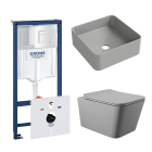 Комплект инсталляции GROHE Rapid SL 38772SH0 с унитазом Aqueduto MACIO MAC0130 и раковиной Aqueduto ESPIRAL ESP0330 (NW0364)