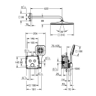 Душевая система GROHE Grohtherm SmartControl с термостатом для душа, фантомный черный (34865KF0)