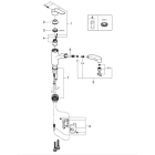 Смеситель для кухни GROHE Eurosmart с вытяжным душем, суперсталь (30305DC1)