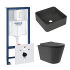 Комплект инсталляции GROHE Rapid SL 38772SH0 с унитазом Aqueduto OVO Plus OVOT0240 и раковиной Aqueduto ESPIRAL ESP0340 (NW0380)
