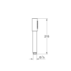 Ручной душ GROHE Sena Stick, 1 режим, холодный рассвет матовый (26465GN0)