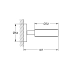 Держатель GROHE Essentials, хром (40369001)