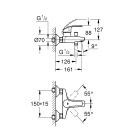 Готовый комплект для ванной комнаты GROHE BauEdge (NB0050)