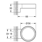 Держатель GROHE Selection, фантомный чёрный (41217KF0)