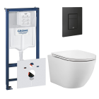 Комплект инсталляции GROHE 38811KF0 с унитазом Aquatek ЕВРОПА и сиденьем с микролифтом (NW0153)