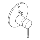 Внешняя часть смесителя для ванны GROHE Essence на 2 потребителя, хром (24167001)