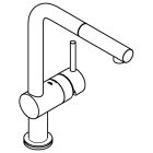 Смеситель для кухни GROHE Minta Touch сенсорный с вытяжным изливом, хром (31360001)