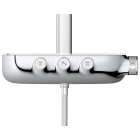 Душевая система с термостатом для настенного монтажа, GROHE Rainshower System SmartControl Duo 360, белая луна, (26250LS0)