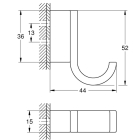 Крючок GROHE Selection, фантомный чёрный (41216KF0)