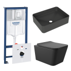 Комплект инсталляции GROHE Rapid SL 38775001 с унитазом Aqueduto MACIO MAC0140 и раковиной Aqueduto ESPIRAL ESP0440 (NW0506)