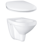 Унитаз подвесной GROHE Bau Ceramic с сиденьем, альпин-белый (NW0104)
