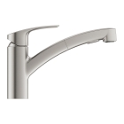 Смеситель для кухни GROHE Eurosmart с вытяжным душем, суперсталь (30305DC1)