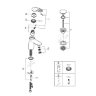 Смеситель для раковины GROHE Eurostyle, S-size, хром (23930003)