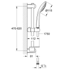 Готовый комплект для ванной комнаты GROHE Eurostyle, хром (NB0006)