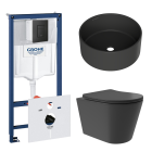 Комплект инсталляции GROHE Solido 38811KF0 с унитазом Aqueduto CONE Plus CONT0240 и раковиной Aqueduto ESPIRAL D400 ESP0140 (NW0415)