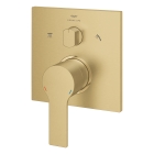 Внешняя часть смесителя для ванны GROHE Allure скрытого монтажа на 3 потребителя, квадратная, холодный рассвет матовый (29176GN1)