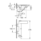 Смеситель для ванны GROHE Allure, темный графит глянец (32826A01)