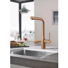 Смеситель для кухни GROHE Essence с вытяжным душем, теплый закат матовый (30270DL0)