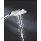 Ручной душ GROHE Rainshower SmartActive 130 Cube, 15 л/мин, 3 режима, хром/белый (26551LS0)