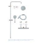 Душевая система GROHE Tempesta Cosmopolitan 160 с термостатом для душа, хром (27922000)