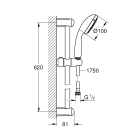 Готовый комплект для ванной комнаты GROHE Eurosmart с душевым гарнитуром (NB0027)