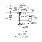 Готовый комплект для ванной комнаты GROHE Eurosmart с душевым гарнитуром (NB0027)
