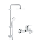 Душевая система GROHE Tempesta System 200 со смесителем для ванны, хром (NB0073/S)